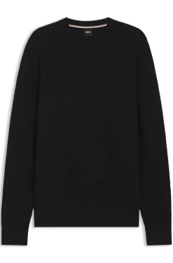 Pullover aus Baumwolle mit Strickstruktur