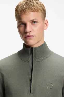 Pullover aus Baumwolle und Kaschmir mit Troyerkragen