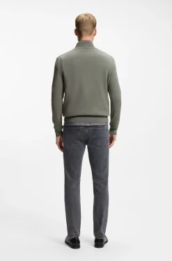 Pullover aus Baumwolle und Kaschmir mit Troyerkragen