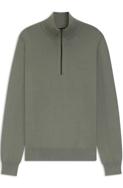 Pullover aus Baumwolle und Kaschmir mit Troyerkragen