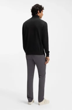 Pullover aus Baumwolle und Kaschmir mit Troyerkragen