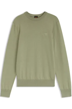 Pullover aus Baumwoll-Mix mit Logo-Patch