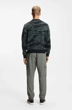 Pullover aus Baumwoll-Mix mit grafischem Jacquard-Muster