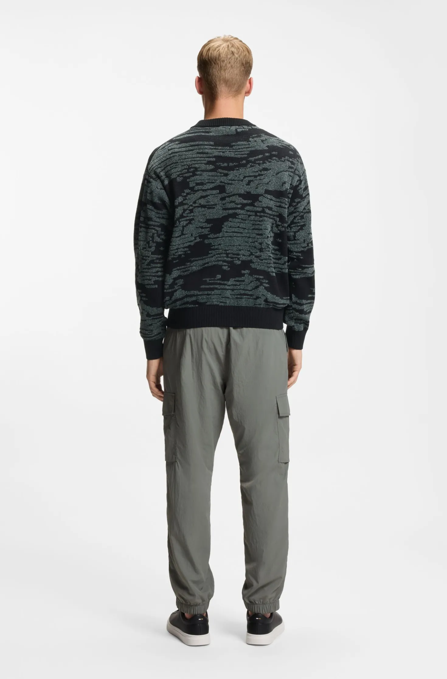 Pullover aus Baumwoll-Mix mit grafischem Jacquard-Muster