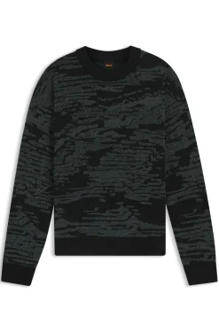 Pullover aus Baumwoll-Mix mit grafischem Jacquard-Muster