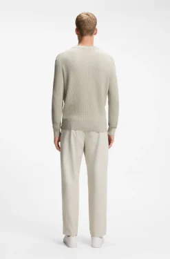 Pullover aus Baumwoll-Mix mit Rippstrick