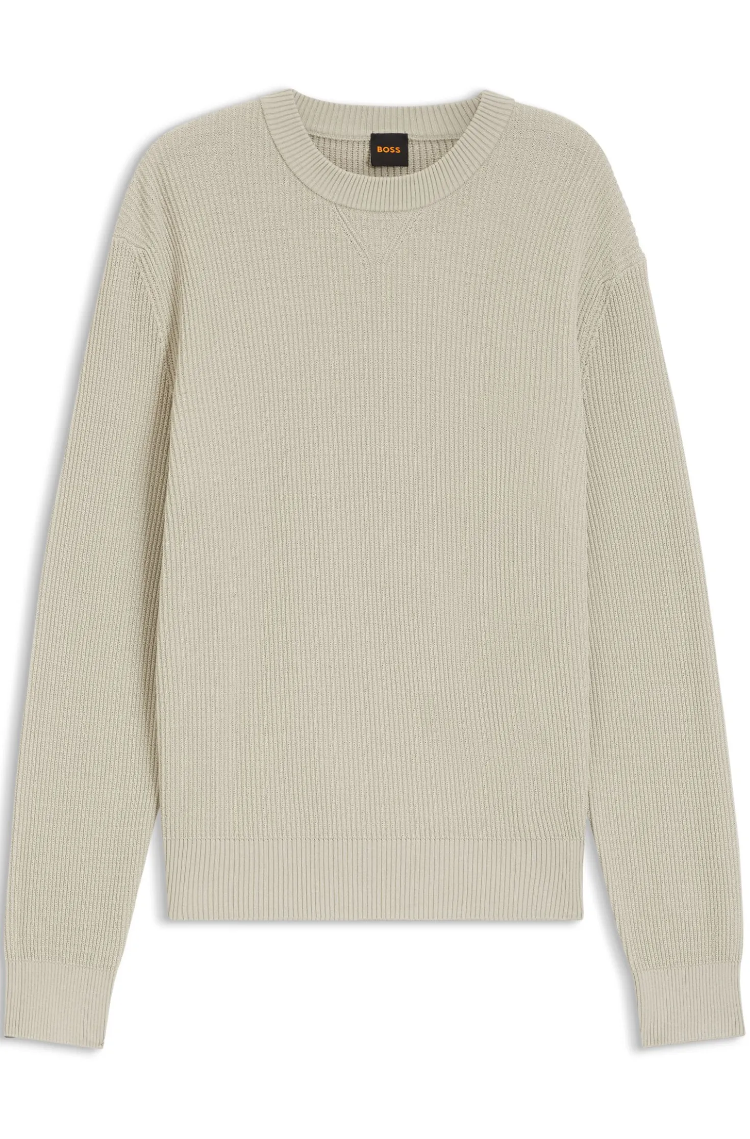 Pullover aus Baumwoll-Mix mit Rippstrick