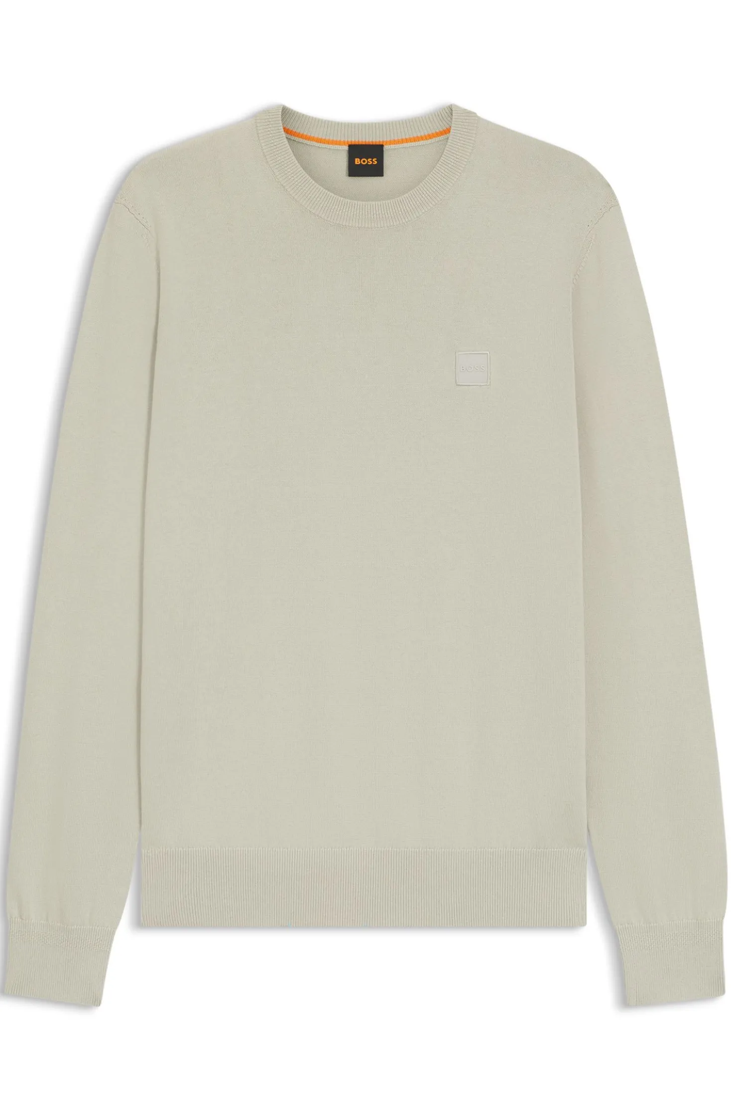 Pullover aus Baumwoll-Mix mit Logo-Patch
