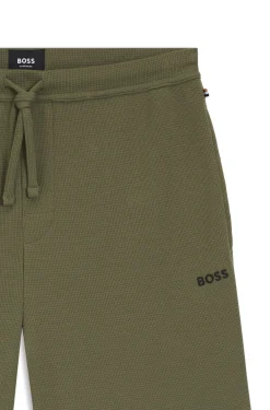 Pyjama-Shorts aus Baumwoll-Mix mit Logo-Stickerei