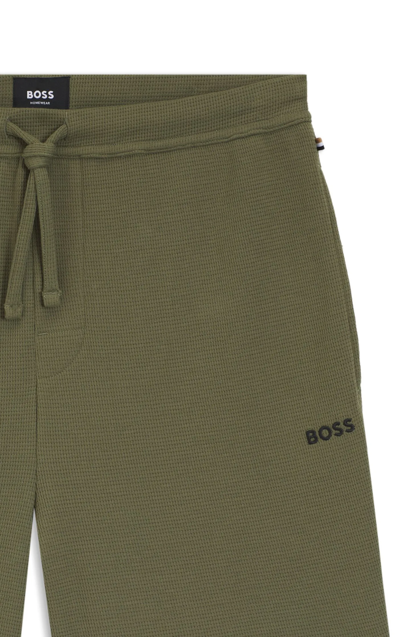 Pyjama-Shorts aus Baumwoll-Mix mit Logo-Stickerei