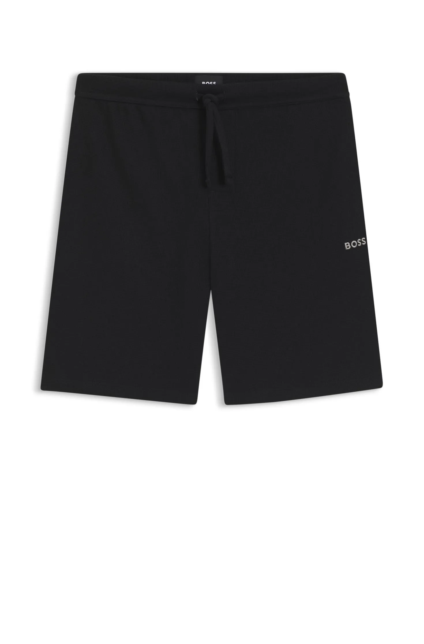Pyjama-Shorts aus Baumwoll-Mix mit Logo-Stickerei