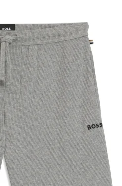 Pyjama-Shorts aus Baumwoll-Mix mit Logo-Stickerei