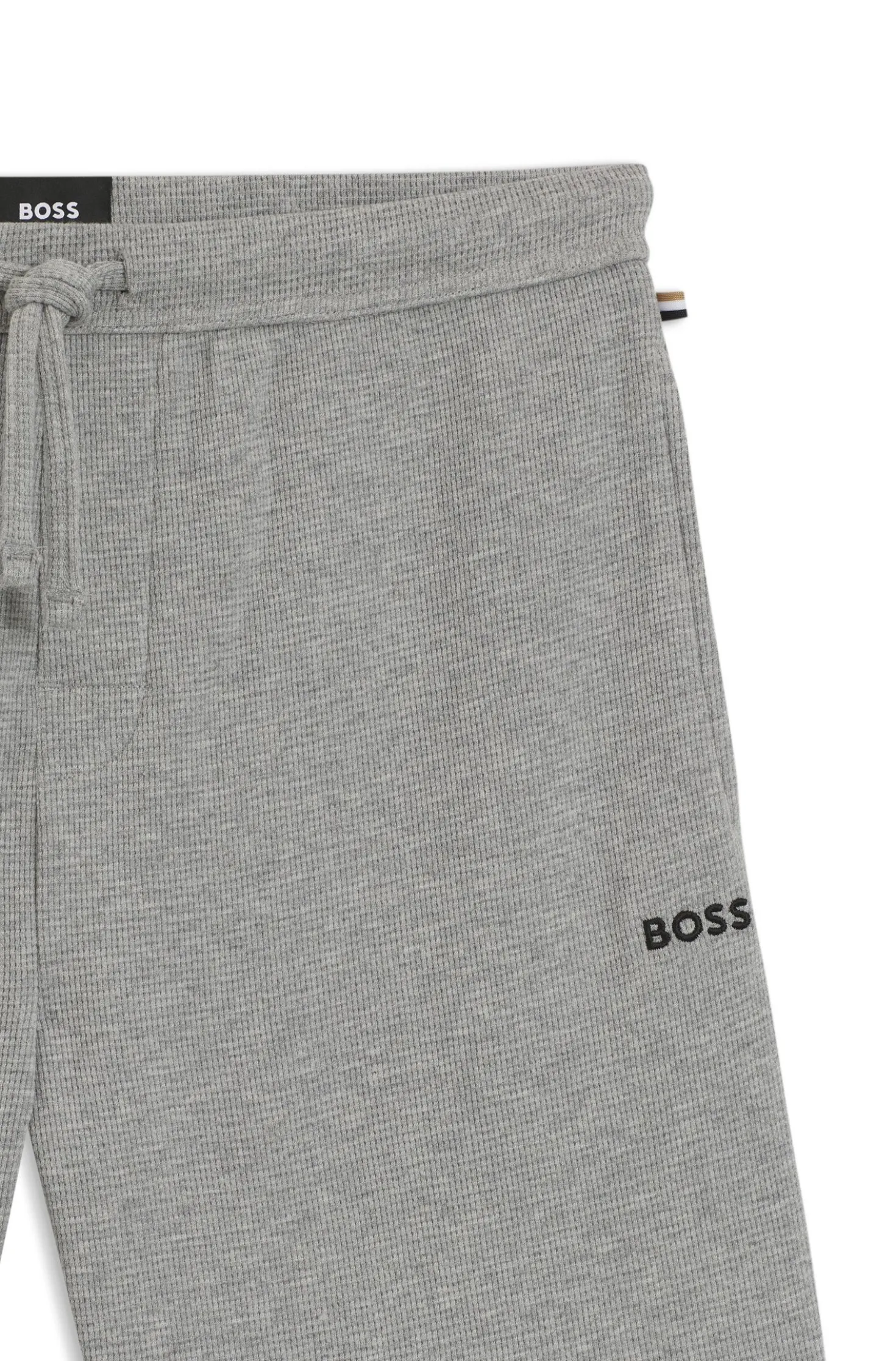 Pyjama-Shorts aus Baumwoll-Mix mit Logo-Stickerei