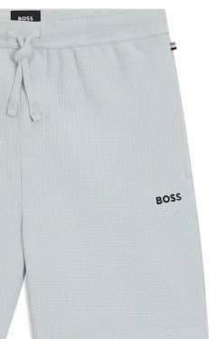 Pyjama-Shorts aus Baumwoll-Mix mit Logo-Stickerei