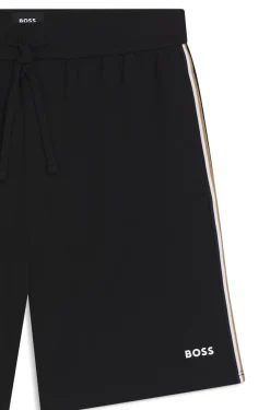Pyjama-Shorts aus elastischer Baumwolle mit Signature-Streifen-Details