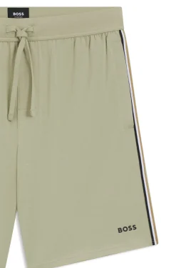 Pyjama-Shorts aus elastischer Baumwolle mit Signature-Streifen-Details