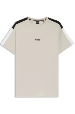 Pyjama-T-Shirt aus Baumwoll-Mix mit Colour-Block-Design