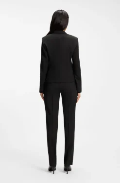Regular-Fit Blazer aus in Italien gefertigter Schurwolle