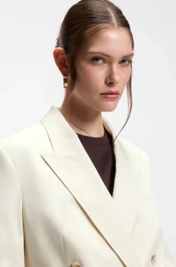 Regular-Fit Blazer aus Stretch-Baumwolle