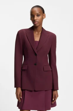 Regular-Fit Blazer aus Stretch-Gewebe