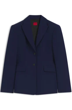 Regular-Fit Blazer aus Stretch-Gewebe