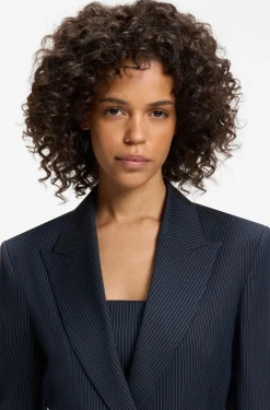 Regular-Fit Blazer mit Gürtel mit Schließe