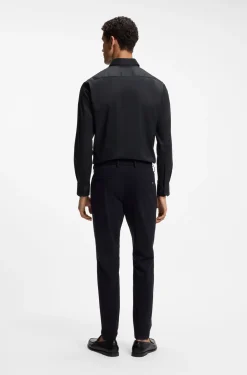Regular-Fit Hemd aus funktionalem Stretch-Twill