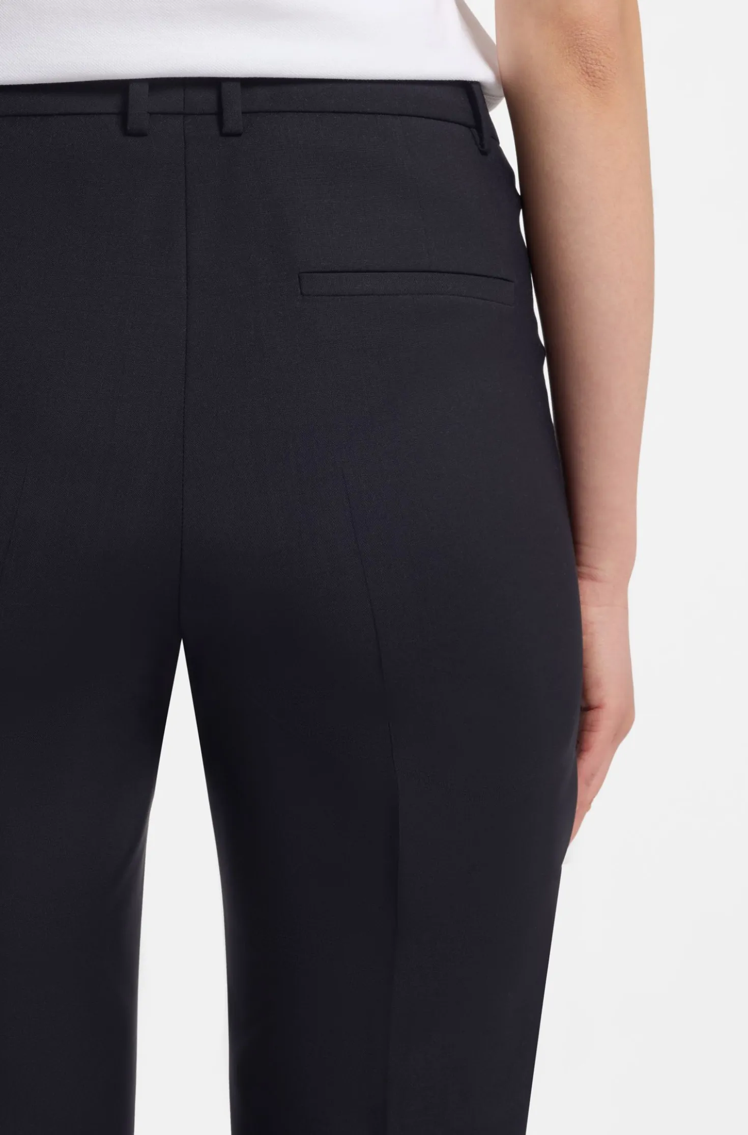 Regular-Fit Hose aus in Italien gefertigter Schurwolle