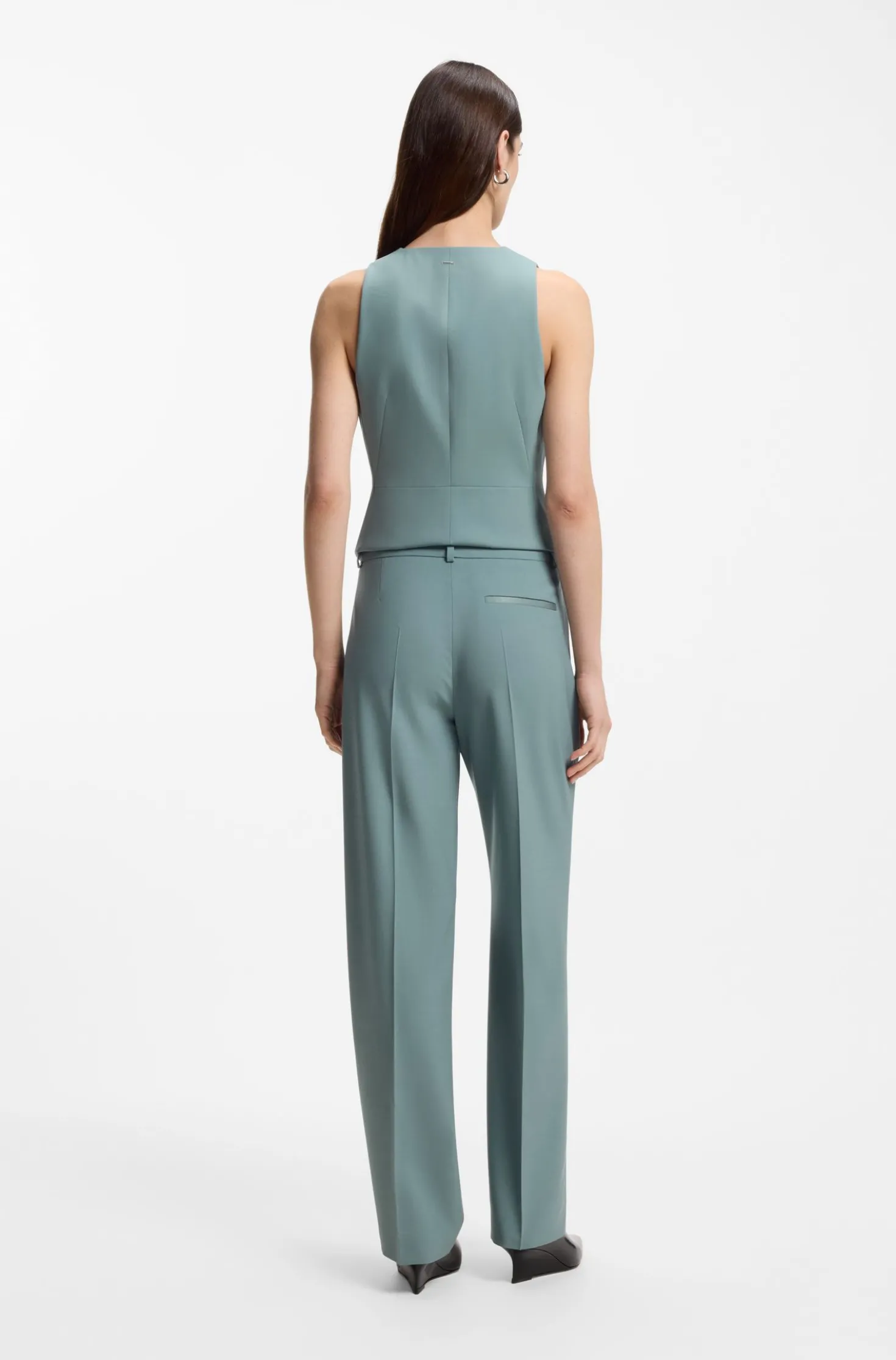 Regular-Fit Hose aus Schurwolle