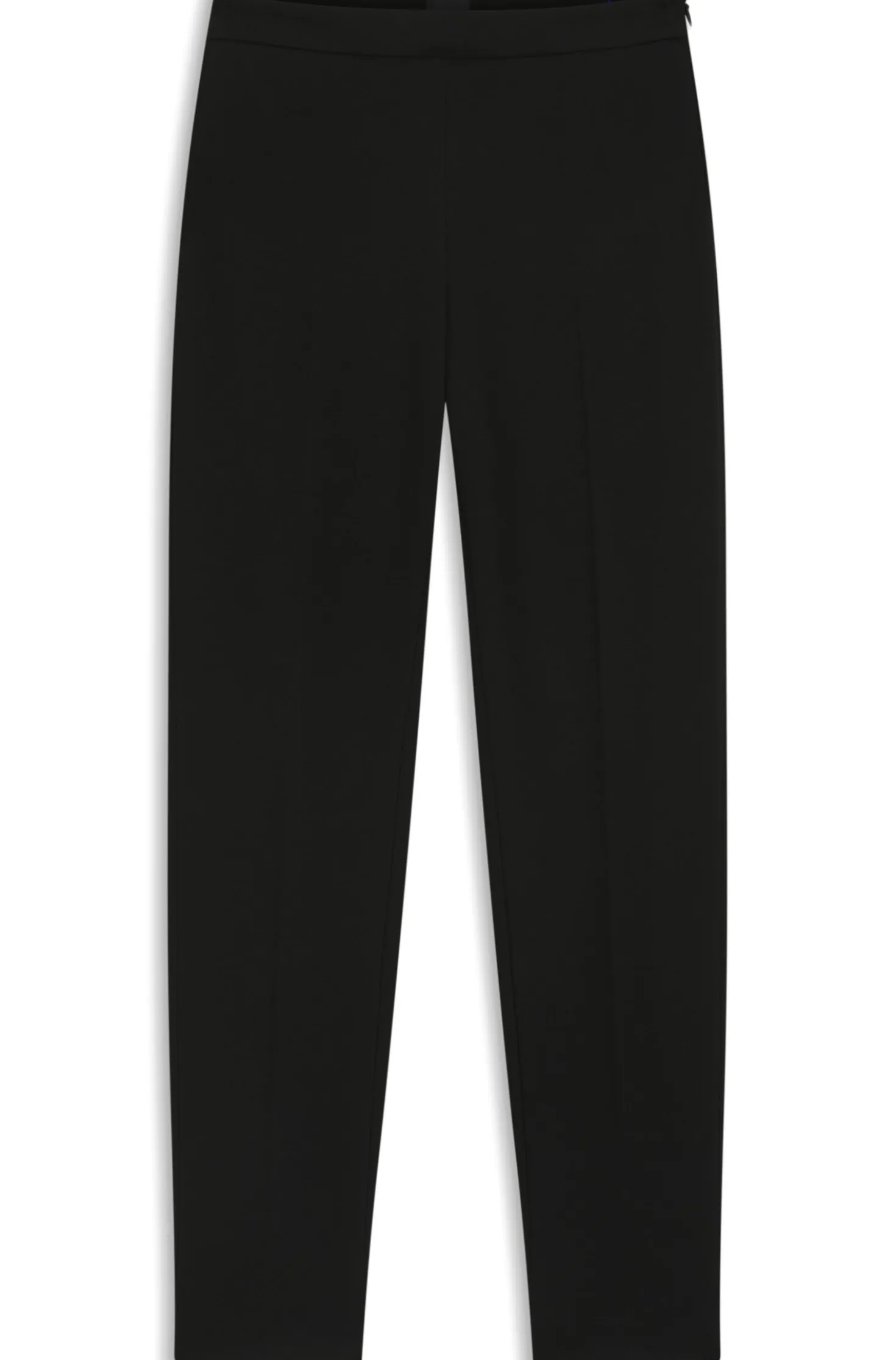 Regular-Fit Hose aus Stretch-Gewebe mit konischem Beinverlauf