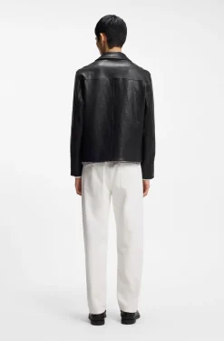 Regular-Fit Jacke aus Nappaleder