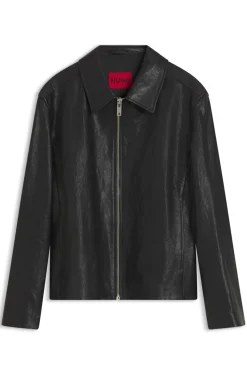 Regular-Fit Jacke aus Nappaleder