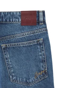Regular-Fit Jeans aus mitteldunklem Denim mit softem Peach-Touch