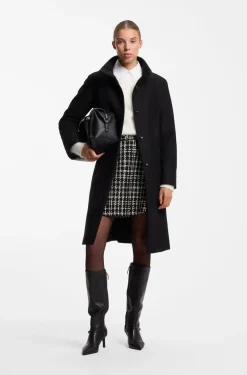 Regular-Fit Mantel aus Woll-Mix