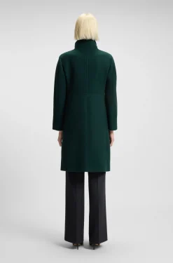 Regular-Fit Mantel mit asymmetrischem Reißverschluss