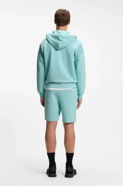 Regular-Fit Sweatshirt aus Spacer-Piqué mit Reißverschluss