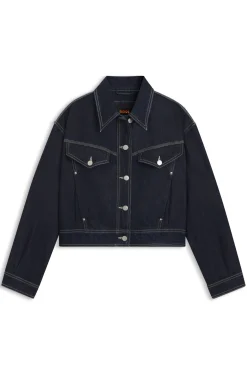 Regular-Fit Truckerjacke aus Denim mit Rinse-Waschung