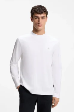 Regular-Fit T-Shirt aus Baumwolle mit dezentem Logo-Detail