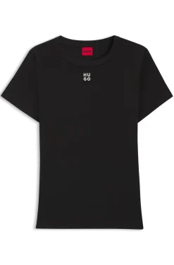 Regular-Fit T-Shirt mit gesticktem Stack-Logo