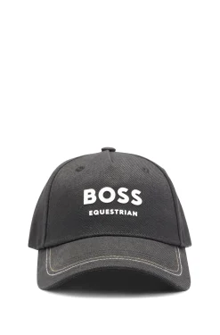 Reitsport-Cap mit fünf Bahnen und Logo-Details
