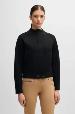 Reitsport-Cardigan mit verdecktem Verschluss