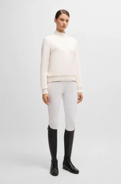Reitsport-Pullover aus italienischer Stretch-Baumwolle