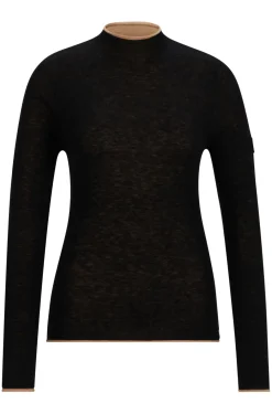 Reitsport-Pullover aus softem Strick mit zweifarbigem Effekt