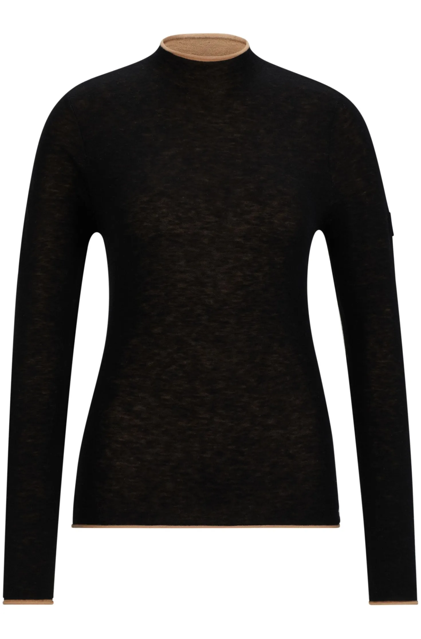 Reitsport-Pullover aus softem Strick mit zweifarbigem Effekt