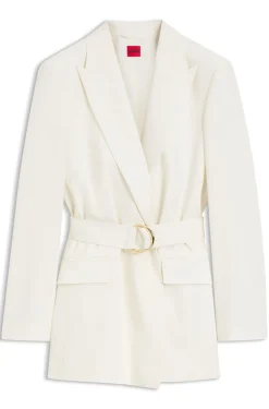 Relaxed Blazer mit D-Ring-Gürtel