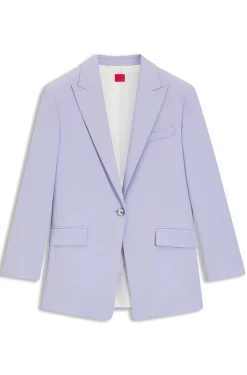 Relaxed-Fit Blazer aus elastischem Gewebe