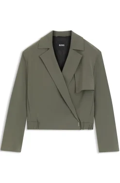 Relaxed-Fit Blazer aus japanischem Krepp