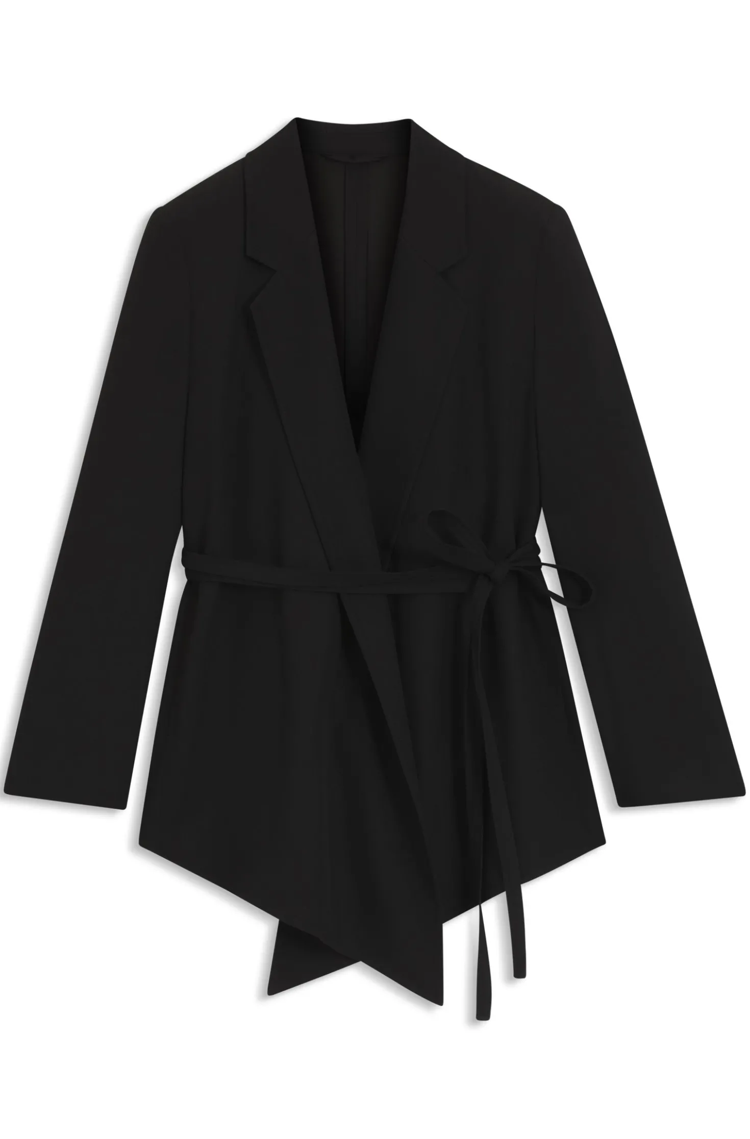 Relaxed-Fit Blazer aus Woll-Mix mit Gabardine-Struktur