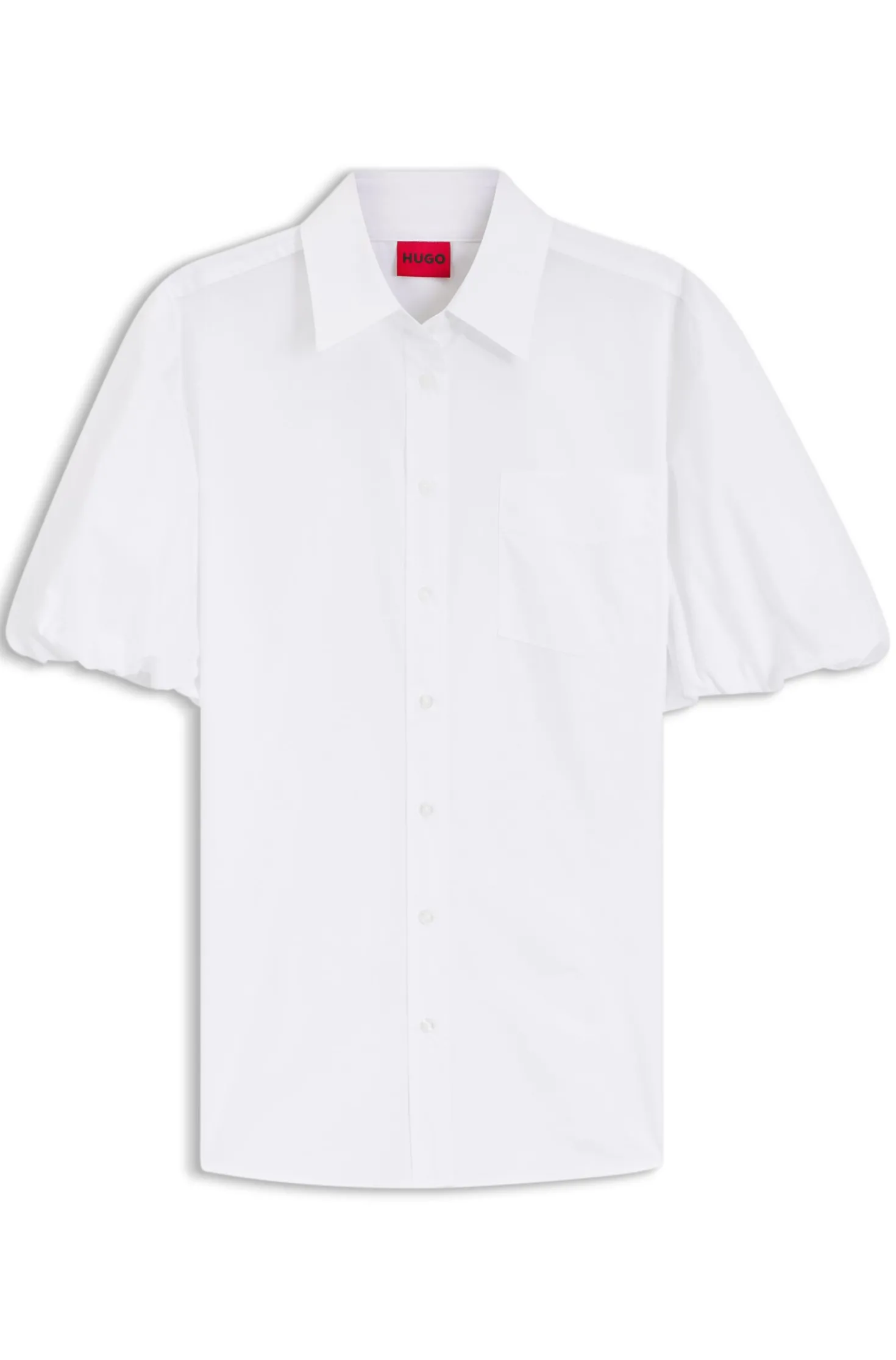 Relaxed-Fit Bluse aus Baumwoll-Popeline