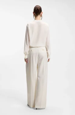 Relaxed-Fit Bluse aus sandgewaschener Seide